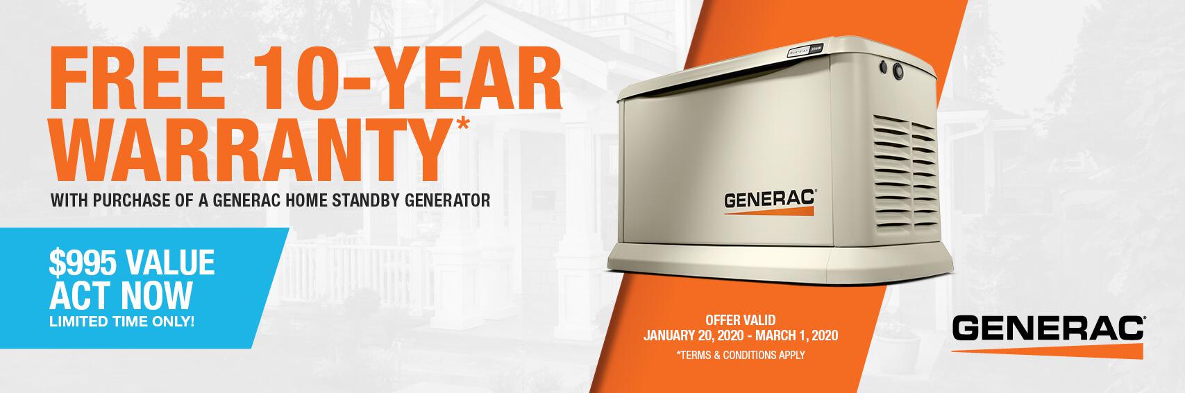 Homestandby Generator Deal | Warranty Offer | Generac Dealer | BECKLEY, WV